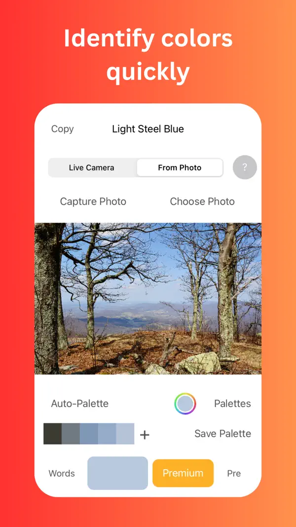 Color Identifier - Identify colors quickly from photos